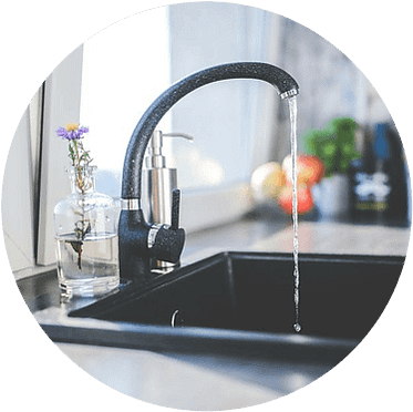 water tap in kitchen
