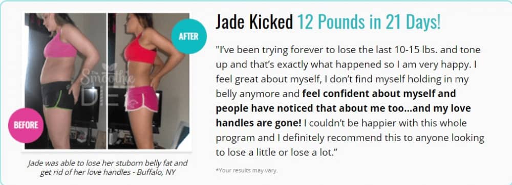 screenshot Jade lost weight